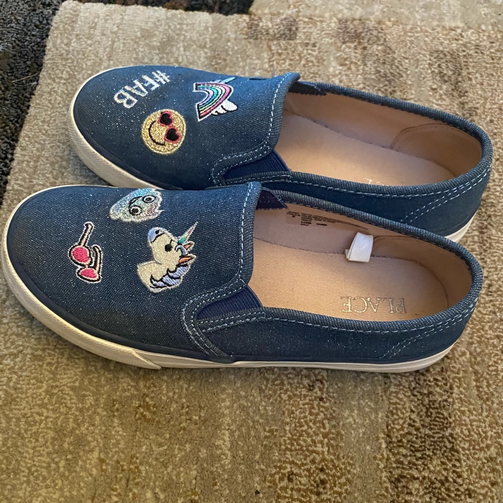 Girl Glitter denim sneakers